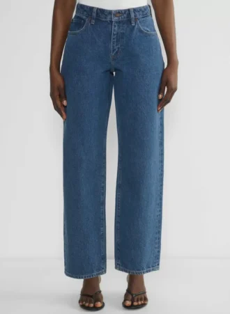 Denim Forum Kai Curve-fit Relaxed Mid-rise Barrel Jean