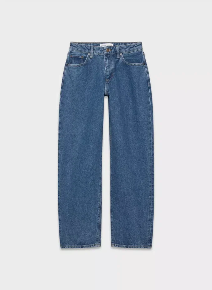 Denim Forum Kai Curve-fit Relaxed Mid-rise Barrel Jean