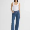 Denim Forum Kai Relaxed Mid-rise Barrel Jean