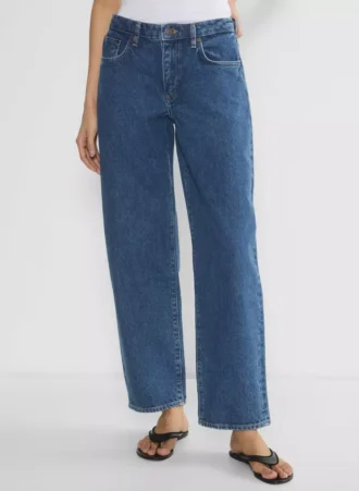 Denim Forum Kai Relaxed Mid-rise Barrel Jean