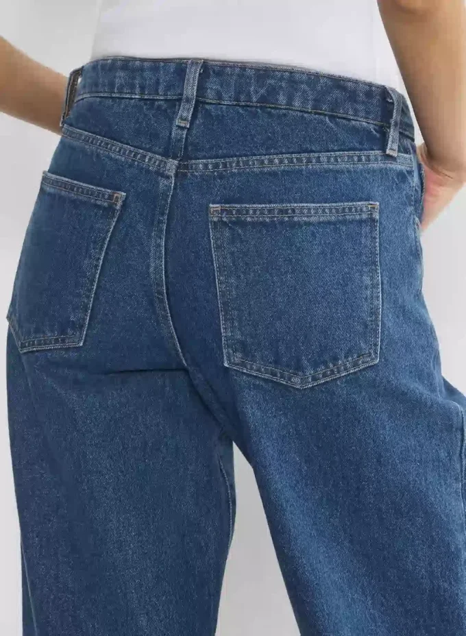 Denim Forum Kai Relaxed Mid-rise Barrel Jean