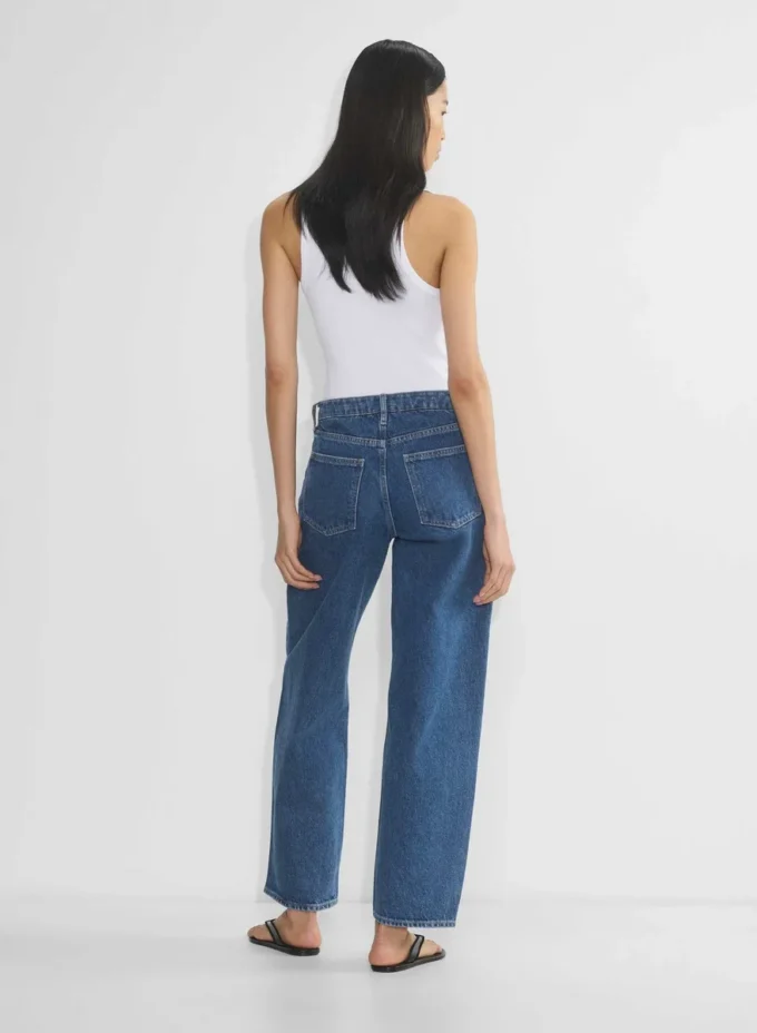 Denim Forum Kai Relaxed Mid-rise Barrel Jean