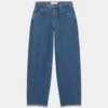 Denim Forum Kai Relaxed Mid-rise Barrel Jean