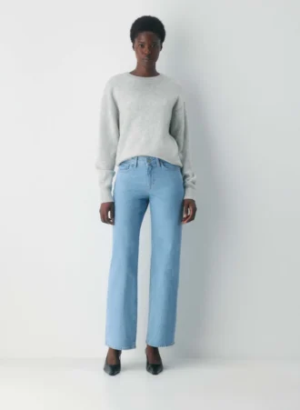 Denim Forum Lana Curve-fit Mid-rise Wide Jean