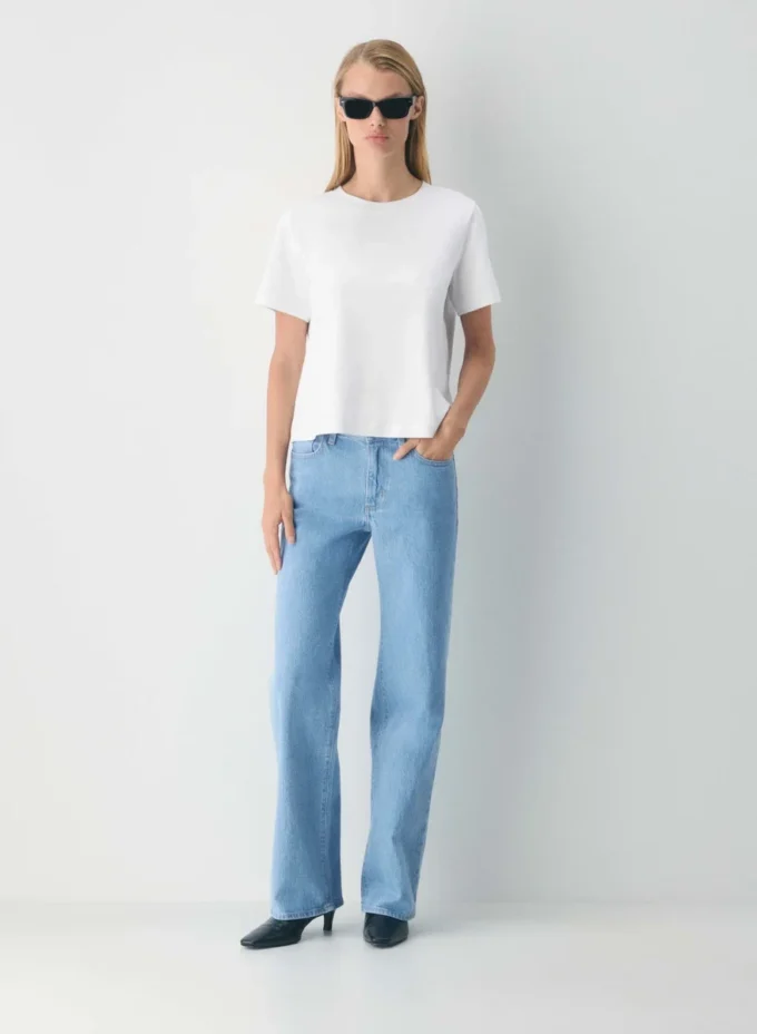 Denim Forum Lana Mid-rise Wide Jean