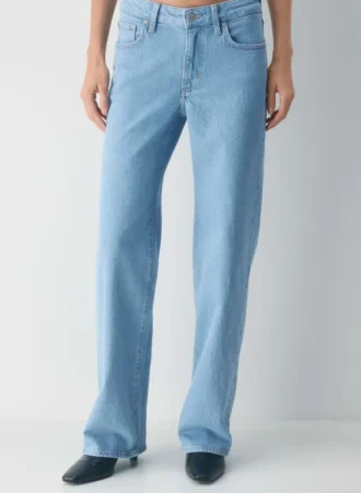 Denim Forum Lana Mid-rise Wide Jean