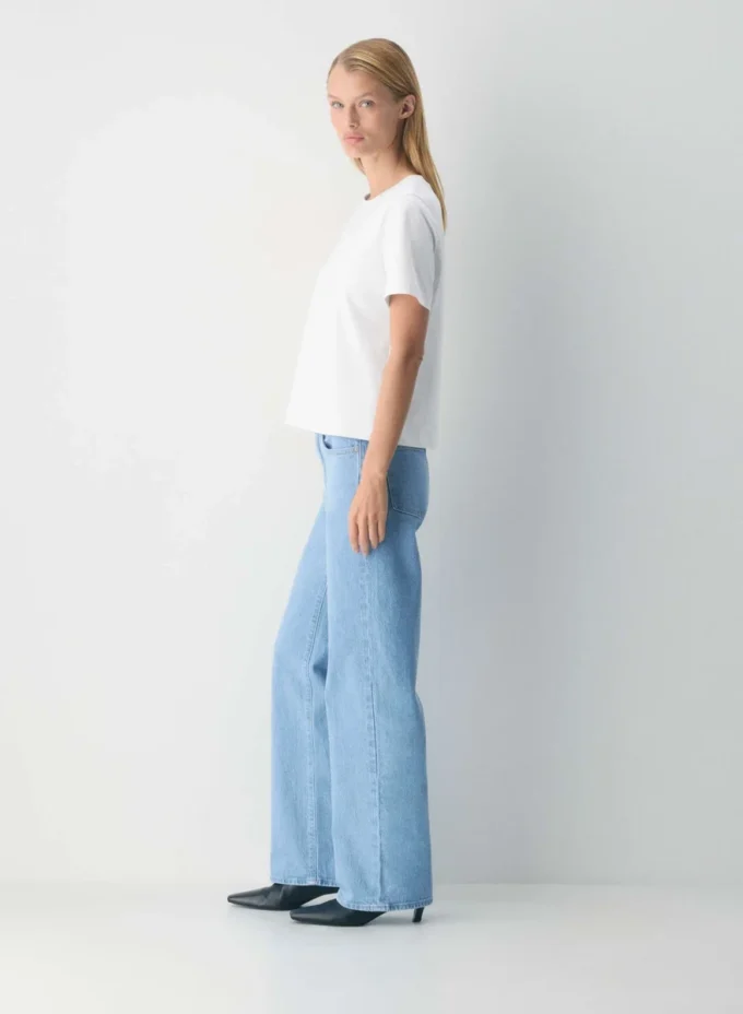 Denim Forum Lana Mid-rise Wide Jean