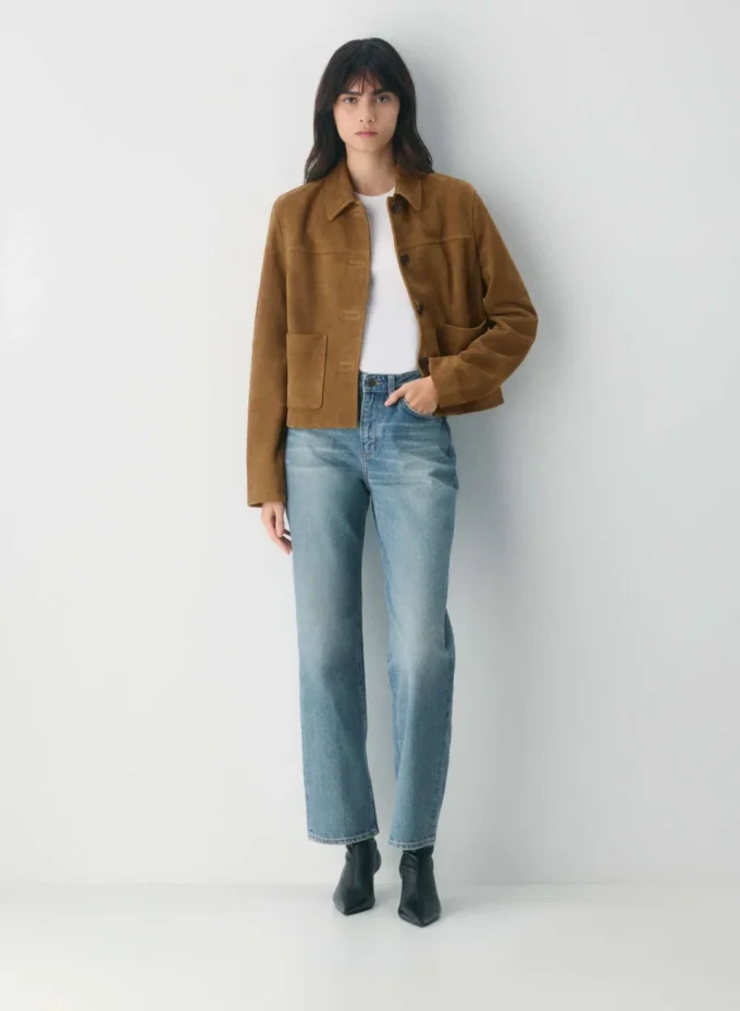 Denim Forum Sadie Relaxed Mid-rise Straight Jean