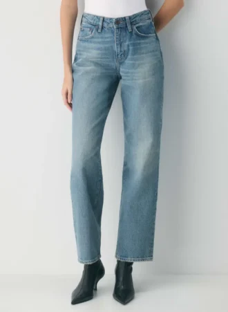 Denim Forum Sadie Relaxed Mid-rise Straight Jean