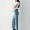 Denim Forum Sadie Relaxed Mid-rise Straight Jean