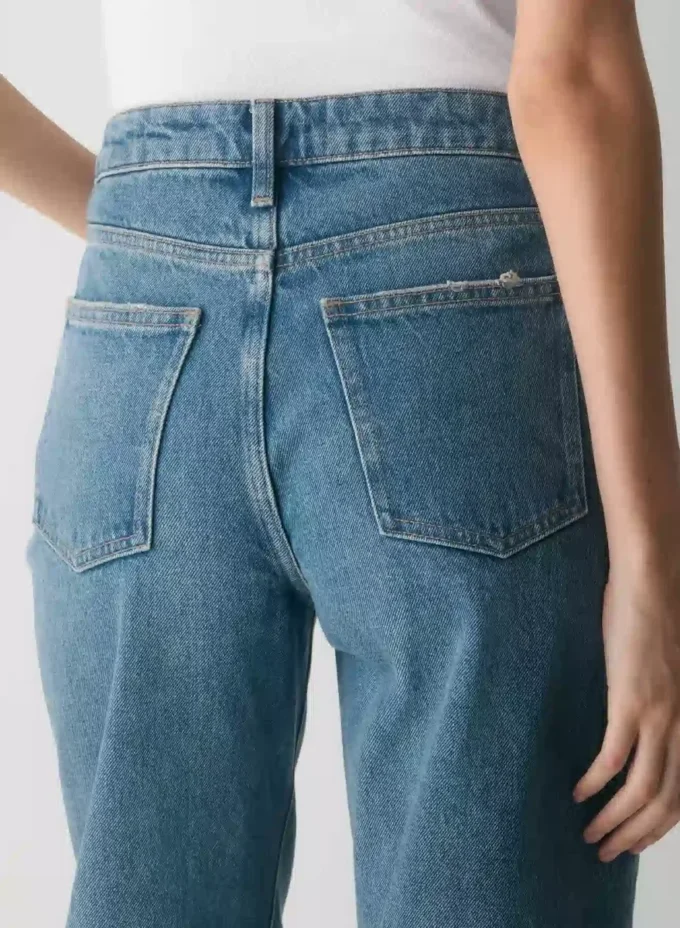 Denim Forum Sadie Relaxed Mid-rise Straight Jean