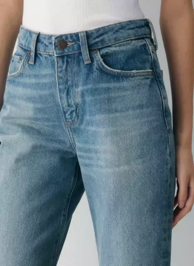 Denim Forum Sadie Relaxed Mid-rise Straight Jean