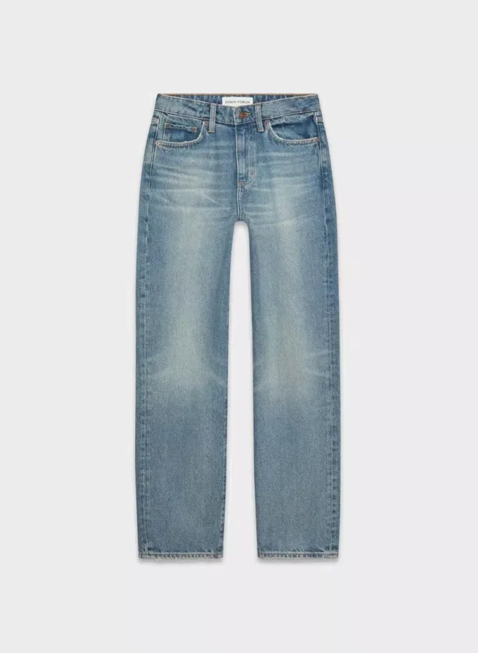 Denim Forum Sadie Relaxed Mid-rise Straight Jean