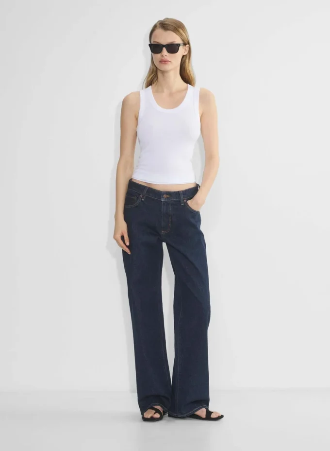 Denim Forum Salma Super Lo-rise Straight Jean