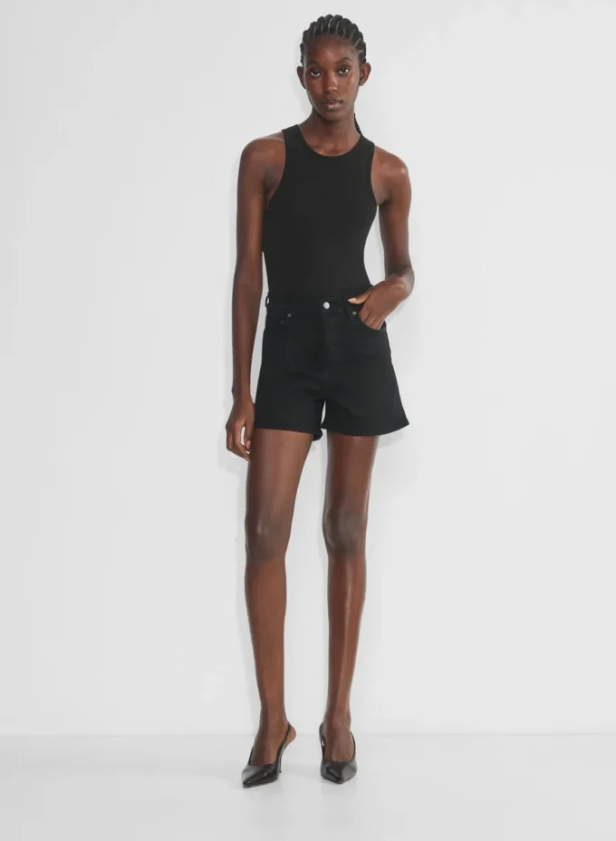 Denim Forum The ’50s Arlo Hi Mid-thigh Denim Short Denim Forum The ’50s Arlo Hi Mid-thigh Denim Short