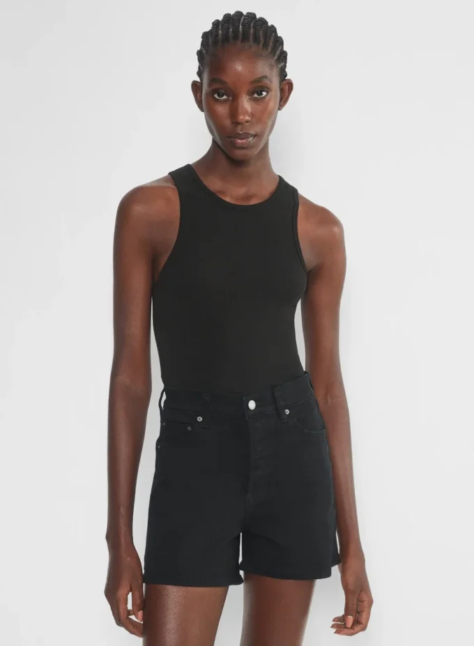 Denim Forum The ’50s Arlo Hi Mid-thigh Denim Short Denim Forum The ’50s Arlo Hi Mid-thigh Denim Short