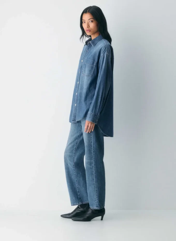 Denim Forum The ’80s Comfy Denim Shirt Denim Forum The ’80s Comfy Denim Shirt