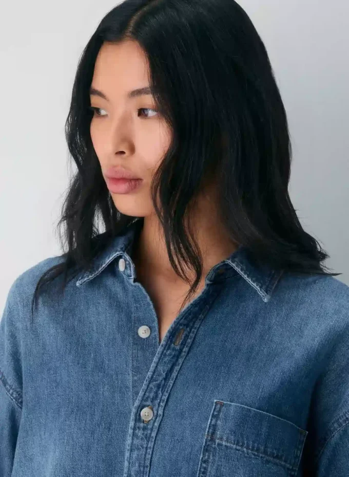 Denim Forum The ’80s Comfy Denim Shirt Denim Forum The ’80s Comfy Denim Shirt