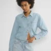 Denim Forum The ’80s Comfy Waist Denim Shirt Denim Forum The ’80s Comfy Waist Denim Shirt