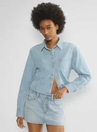 Denim Forum The ’80s Comfy Waist Denim Shirt