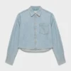 Denim Forum The ’80s Comfy Waist Denim Shirt Denim Forum The ’80s Comfy Waist Denim Shirt