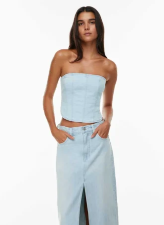 Denim Forum The ’90s Debbie Denim Bustier