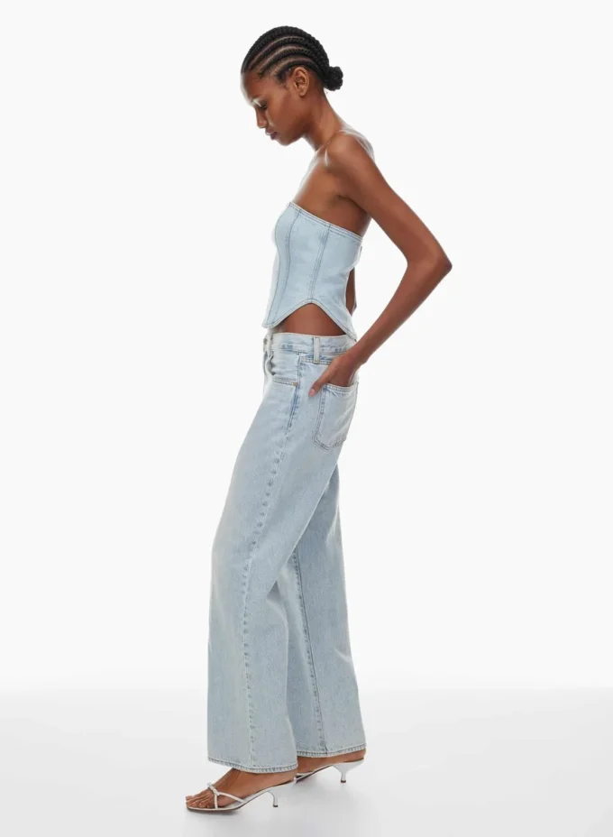 Denim Forum The ’90s Debbie Denim Bustier Denim Forum The ’90s Debbie Denim Bustier