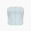 Denim Forum The ’90s Debbie Denim Bustier Denim Forum The ’90s Debbie Denim Bustier