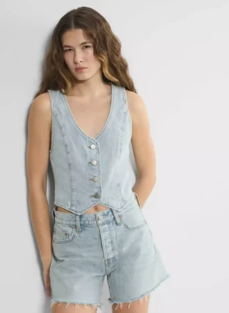 Denim Forum The ’90s Mia Denim Vest
