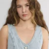 Denim Forum The ’90s Mia Denim Vest Denim Forum The ’90s Mia Denim Vest