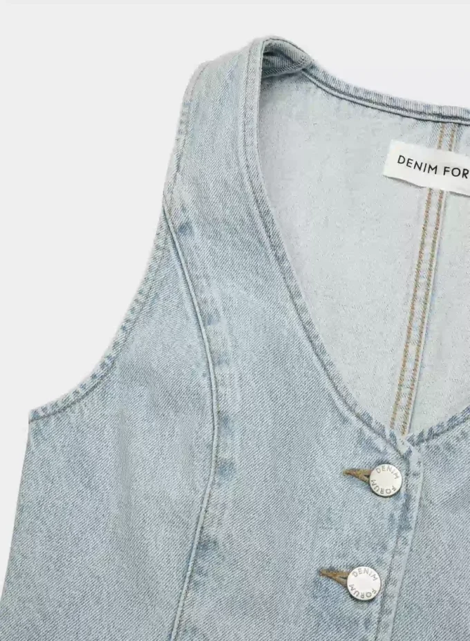 Denim Forum The ’90s Mia Denim Vest Denim Forum The ’90s Mia Denim Vest