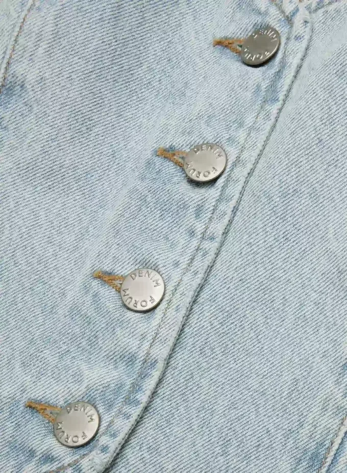 Denim Forum The ’90s Mia Denim Vest Denim Forum The ’90s Mia Denim Vest