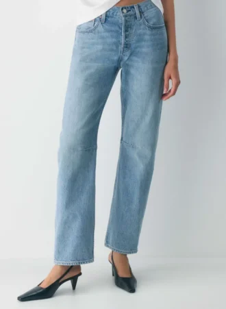 Denim Forum The ’90s Mid-rise Loose Tapered Jean