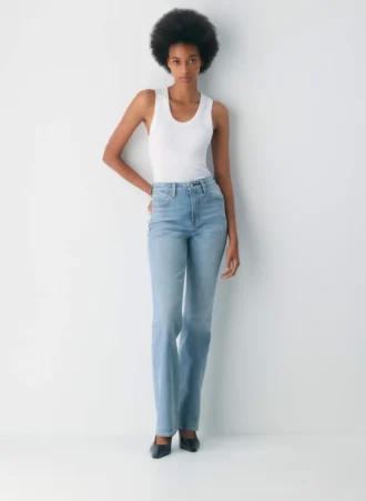 Denim Forum The ’90s Nina Hi-rise Slim Bootcut Jean