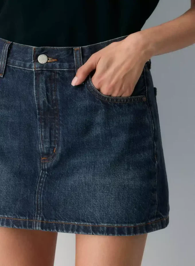 Denim Forum The ’90s Ricci Denim Skirt Denim Forum The ’90s Ricci Denim Skirt