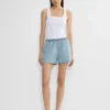 Denim Forum The ’90s So-soft Lo-rise Denim Short Denim Forum The ’90s So-soft Lo-rise Denim Short
