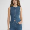 Denim Forum The ‘90s Vintage Denim Vest Denim Forum The ‘90s Vintage Denim Vest