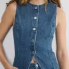 Denim Forum The ‘90s Vintage Denim Vest Denim Forum The ‘90s Vintage Denim Vest