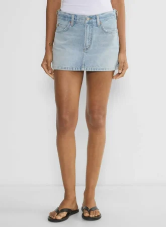Denim Forum The ‘90s Vintage Micro Denim Skirt