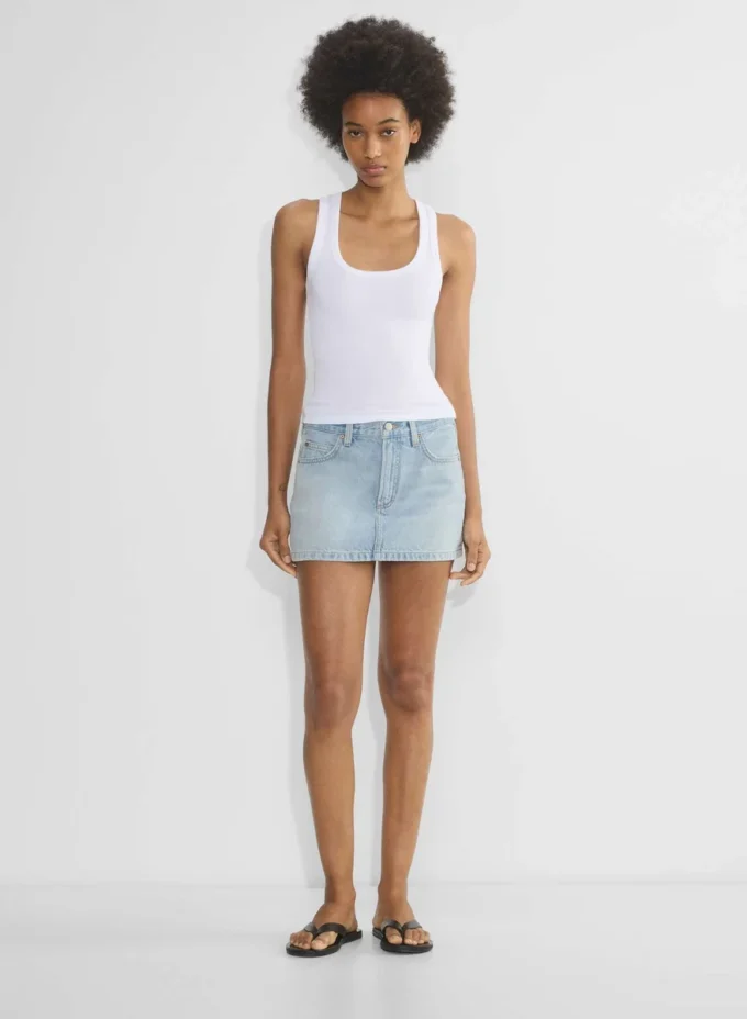 Denim Forum The ‘90s Vintage Micro Denim Skirt Denim Forum The ‘90s Vintage Micro Denim Skirt