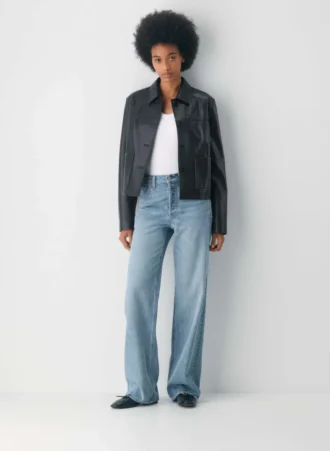 Denim Forum The ’90s Vintage Mid-rise Wide Jean
