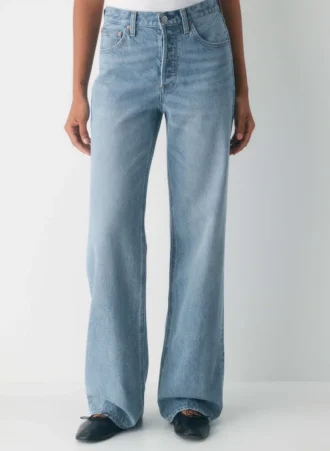 Denim Forum The ’90s Vintage Mid-rise Wide Jean