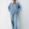 Denim Forum The ’90s Vintage Sherpa Denim Jacket Denim Forum The ’90s Vintage Sherpa Denim Jacket