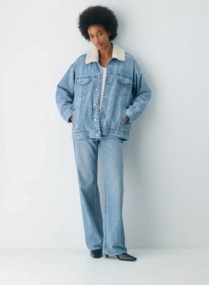 Denim Forum The ’90s Vintage Sherpa Denim Jacket Denim Forum The ’90s Vintage Sherpa Denim Jacket