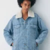 Denim Forum The ’90s Vintage Sherpa Denim Jacket Denim Forum The ’90s Vintage Sherpa Denim Jacket