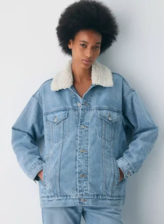 Denim Forum The ’90s Vintage Sherpa Denim Jacket