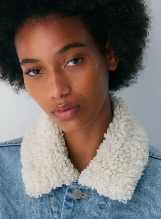 Denim Forum The ’90s Vintage Sherpa Denim Jacket Denim Forum The ’90s Vintage Sherpa Denim Jacket