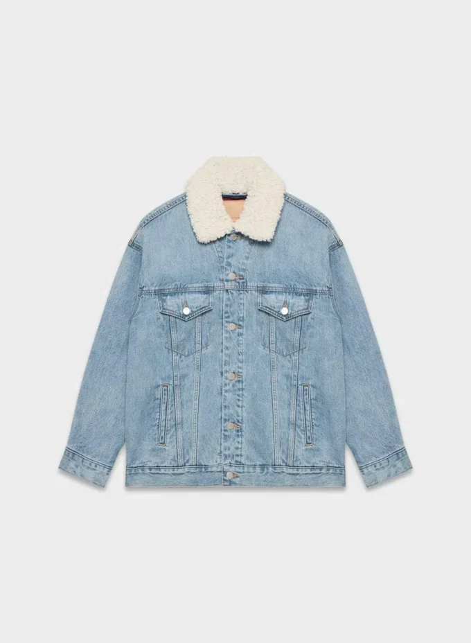 Denim Forum The ’90s Vintage Sherpa Denim Jacket Denim Forum The ’90s Vintage Sherpa Denim Jacket