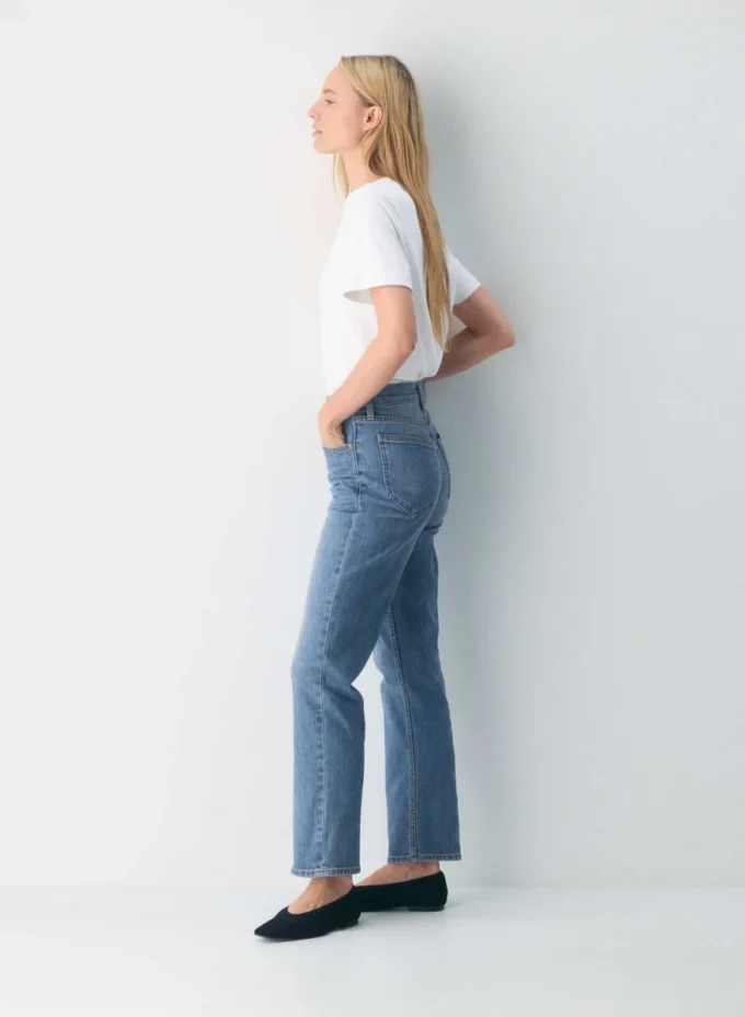 Denim Forum The Arlo Hi-rise Straight Jean Denim Forum The Arlo Hi-rise Straight Jean