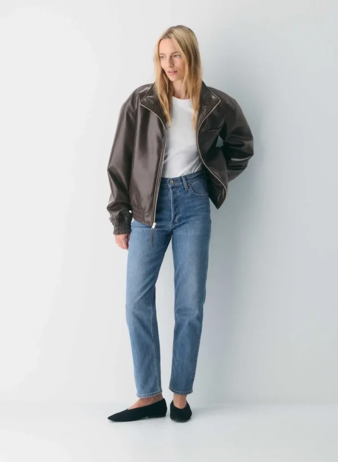 Denim Forum The Arlo Hi-rise Straight Jean Denim Forum The Arlo Hi-rise Straight Jean